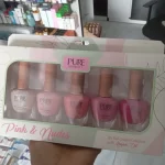 Pure Benefits Pink & Nudes Nail Lacquer Collection With Argan Oil