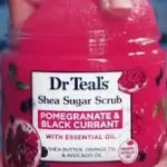 Dr Teals Pomegranate & Black Currant With Essential Oil Shea Sugar Scrub