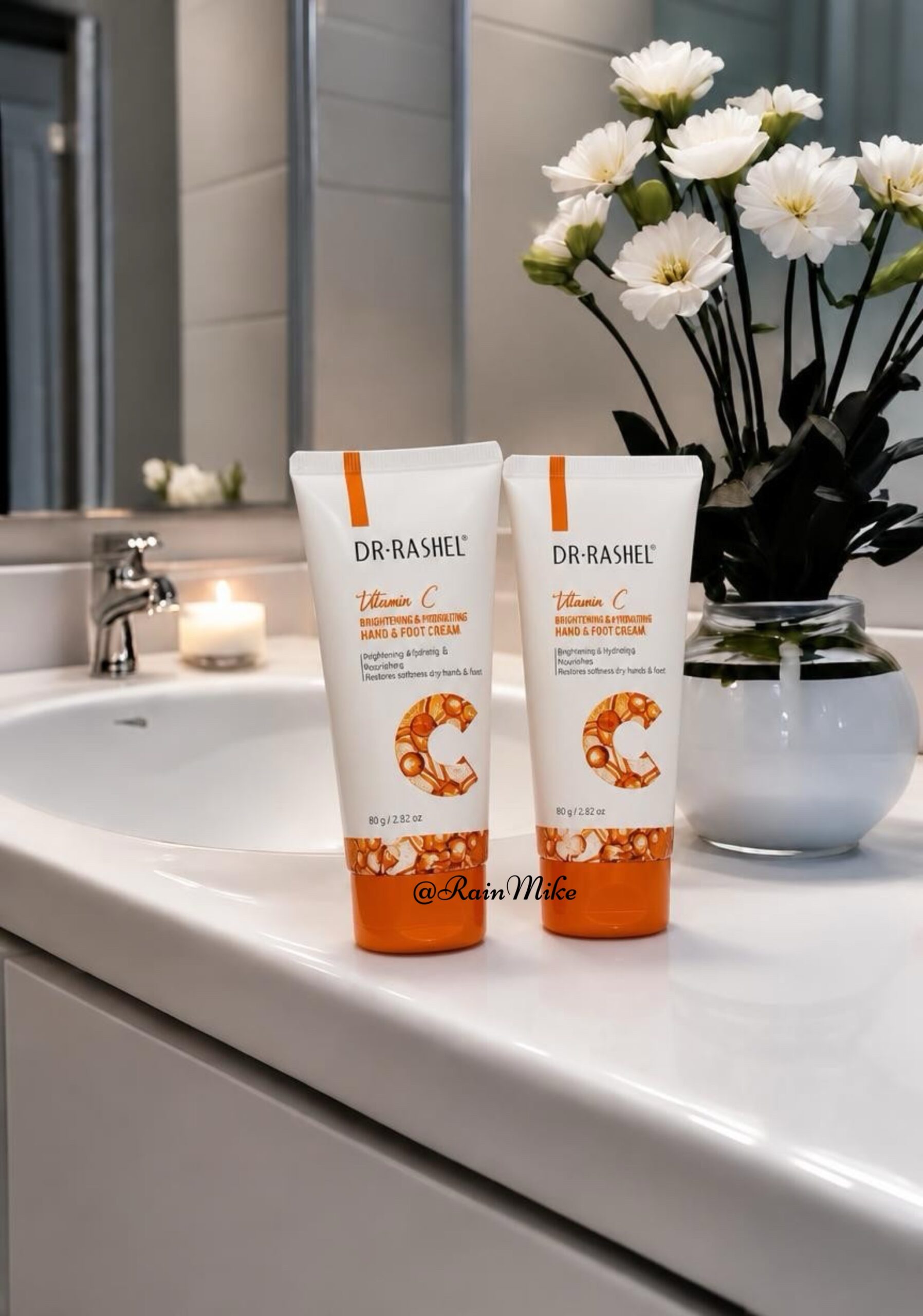Bazaart_673B5370-9ACE-49D6-B6A5-BFB6FDE4E12D Dr Rashel Vitamin C Brightening & Hydrating Hand & Foot Cream - Image 1