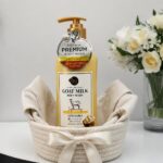 ShowerMate Goat Milk Softening with  Shea Butter & Almond Body Wash;