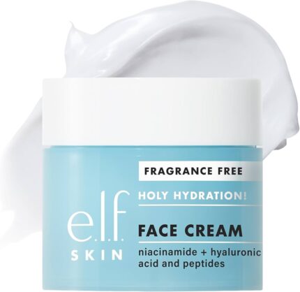 E.l.f Skin Holy Hydration Face Cream Niacinamide +Hyaluronic Acid and Peptides