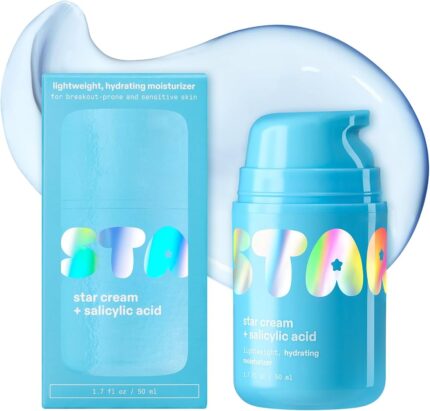 Star Face Cream + Salicylic Acid Lightweight ,Hydrating Moisturizer